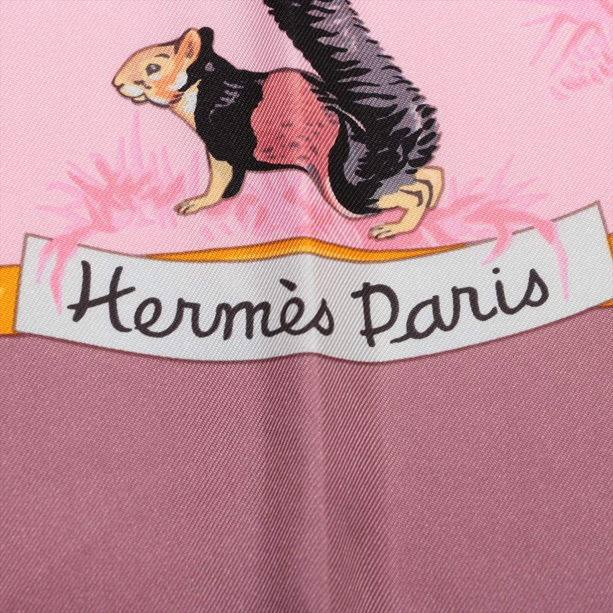 エルメス カレ90 tendresse feline 野生の優しさ スカーフ シルク
