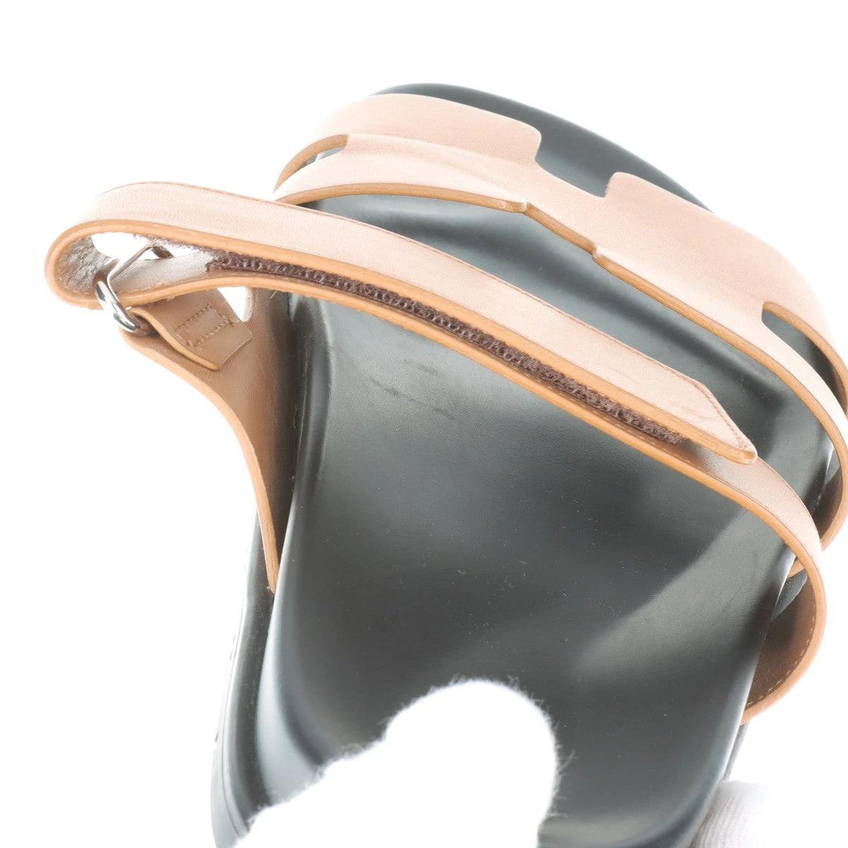 エルメス シプレ レザー サンダル 43 メンズ ブラウン ベルクロ