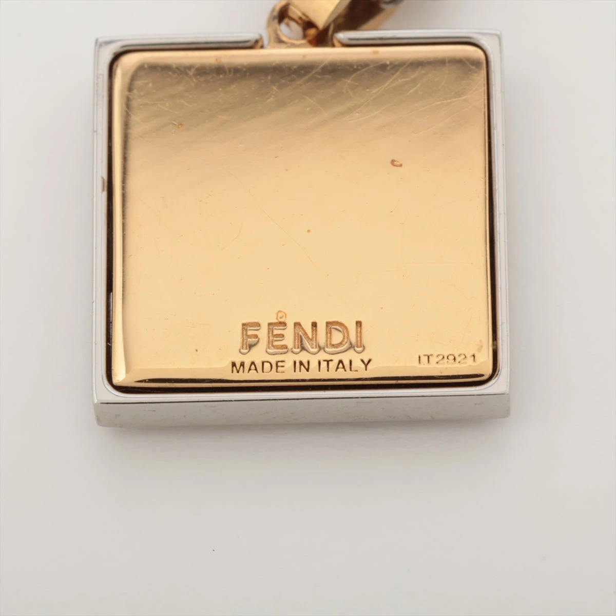 フェンディ FFロゴ ネックレス GP ゴールド×シルバー A3404313｜中古 