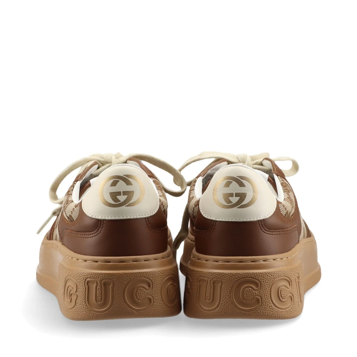 グッチ インターロッキングG キャンバス×レザー スニーカー 7 メンズ  