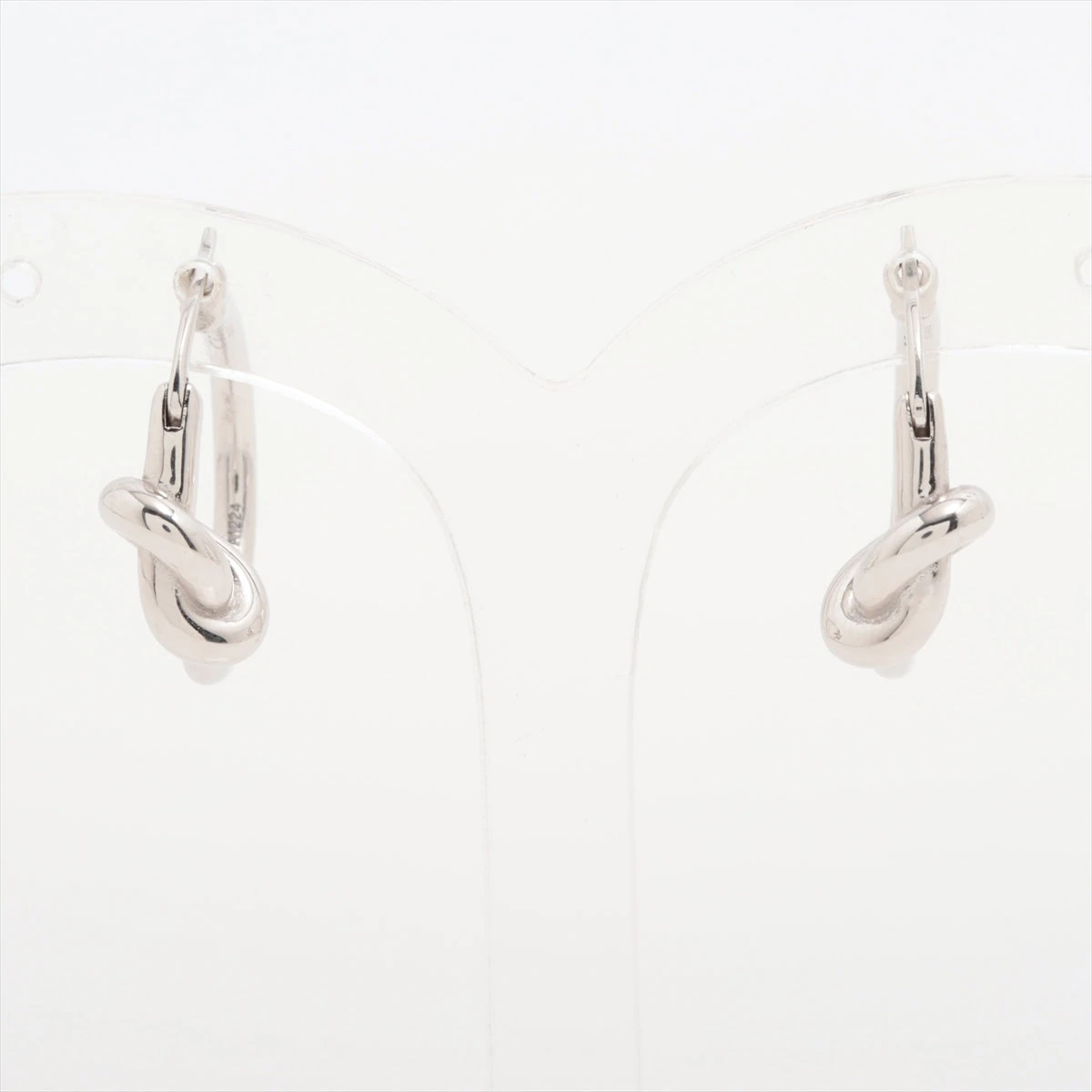 CELINE セリーヌ メンズ ノットスモールフープ ピアス シルバー