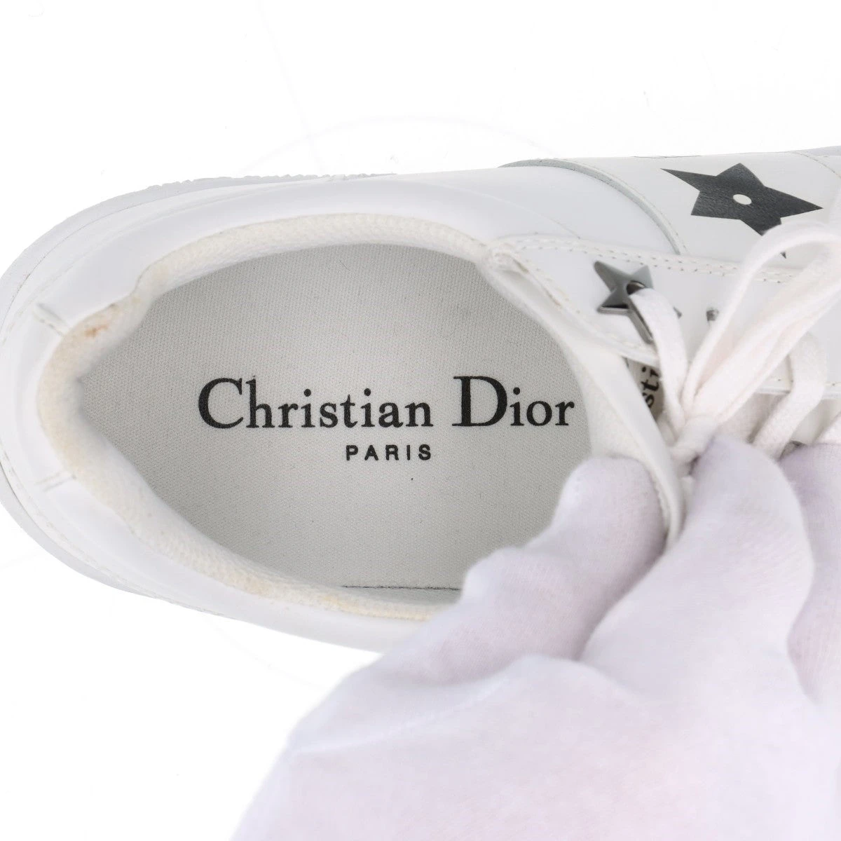 クリスチャンディオール Dior Star レザー×スエード スニーカー 36.5  