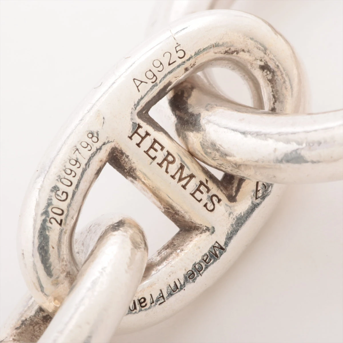 エルメス シェーヌダンクルMM ブレスレット 16コマ 925 57.1g