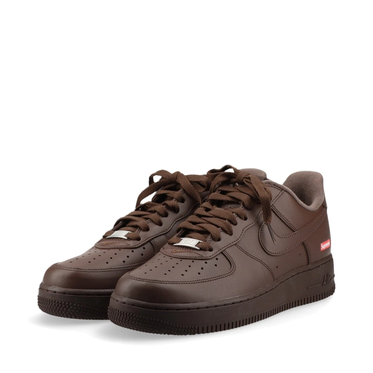 ナイキ AIR FORCE 1 レザー スニーカー 26cm メンズ ブラウン CU9225 