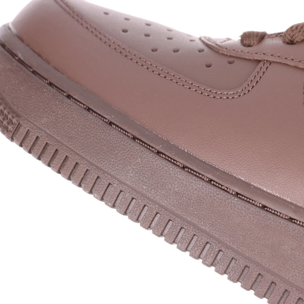 ナイキ AIR FORCE 1 レザー スニーカー 26cm メンズ ブラウン CU9225 