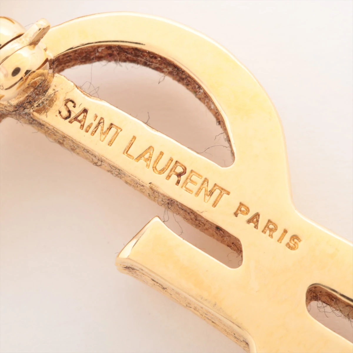 サンローランパリ YSLロゴ ブローチ GP ゴールド A3409042｜中古