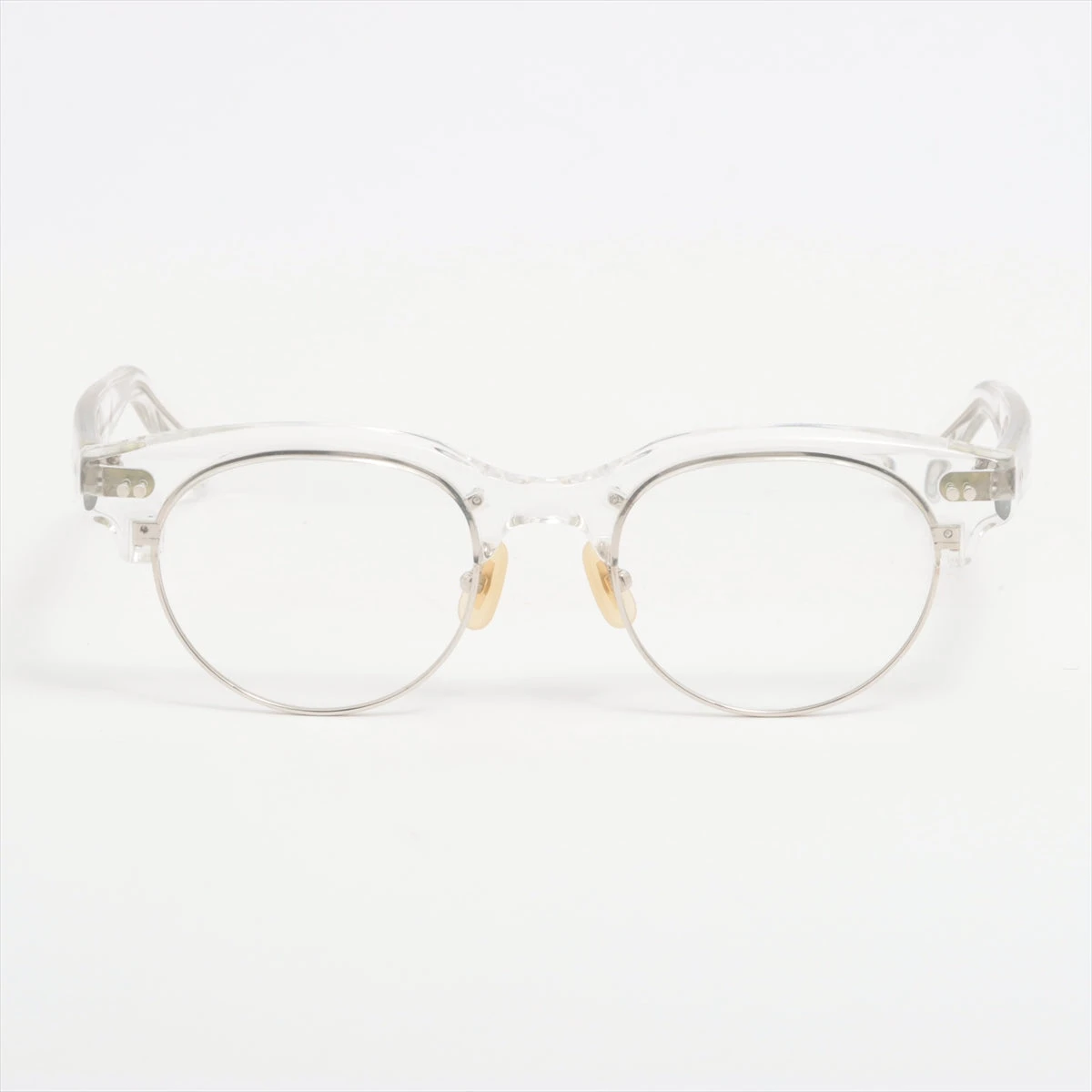 金子眼鏡 メガネ チタン×プラスチック クリア KV-76 A3410001｜中古