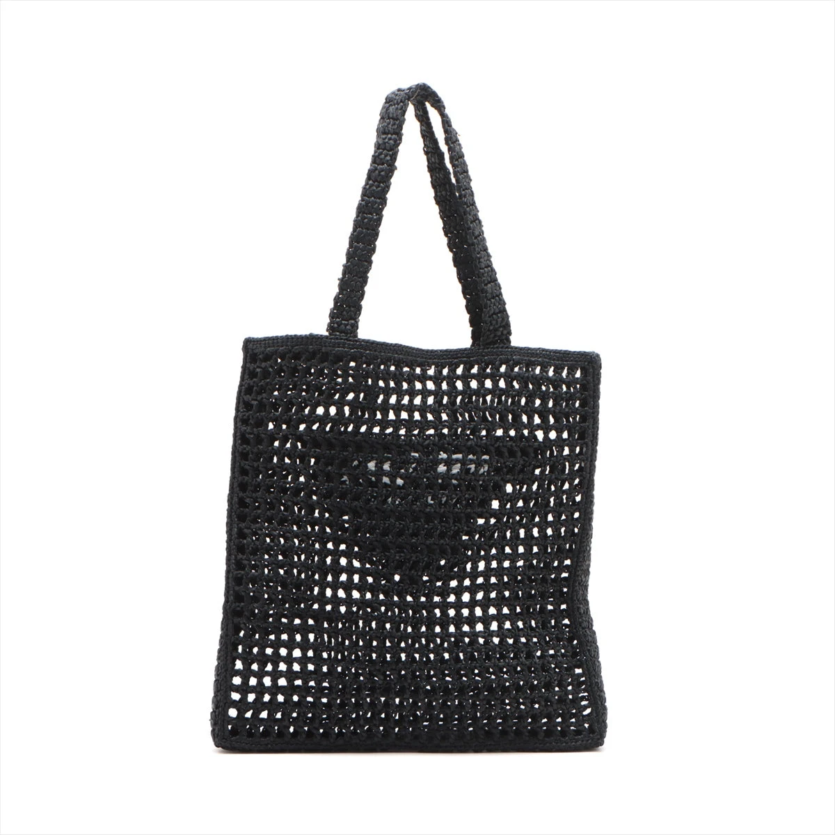 海外限定サイズ*PRADA*ロゴ入 ラフィア トートバッグ 2色 (PRADA