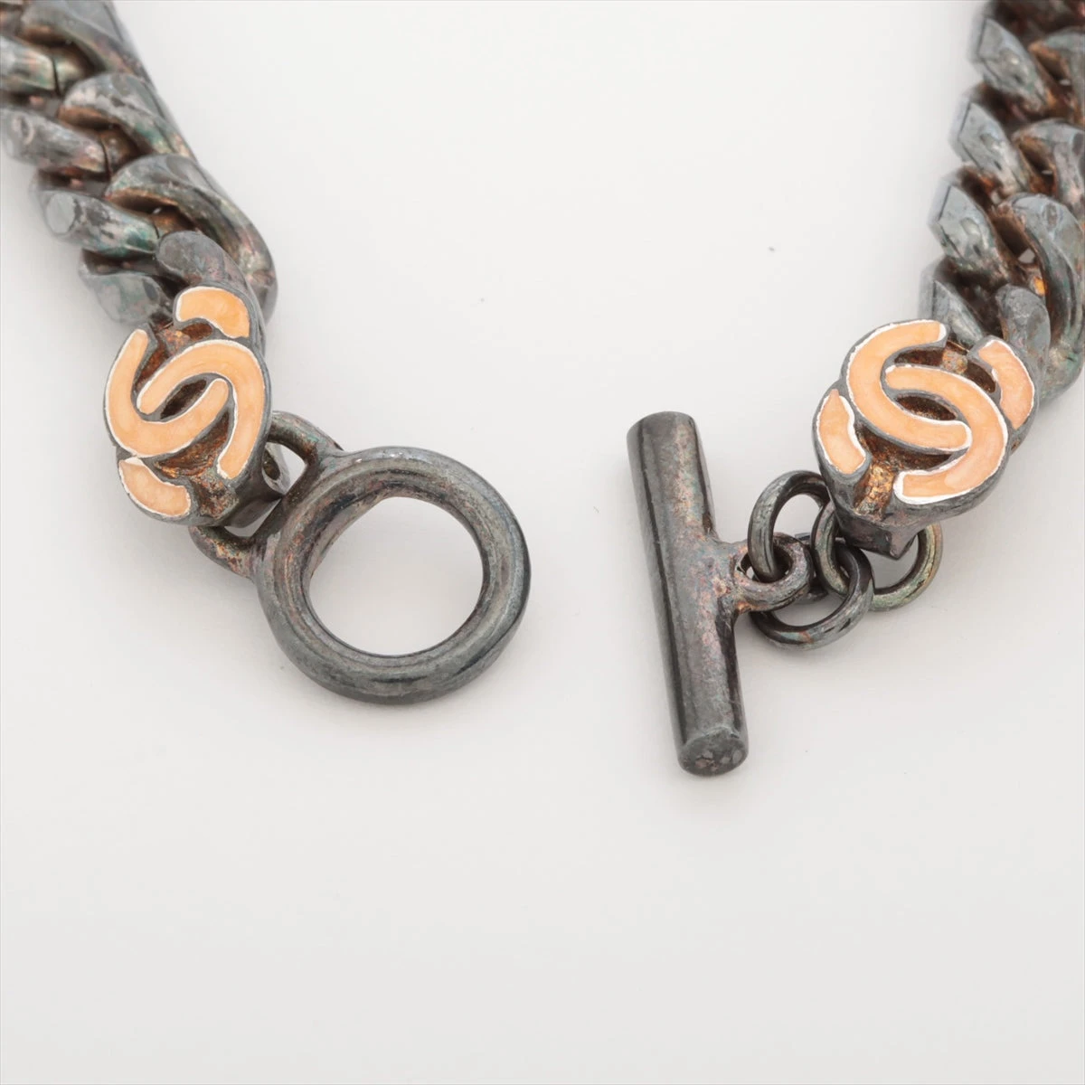 良品 シャネル 00T ココマーク ブレスレット シルバー オレンジ レディース 良品 シャネル 00T ココマーク ブレスレット シルバー オレンジ