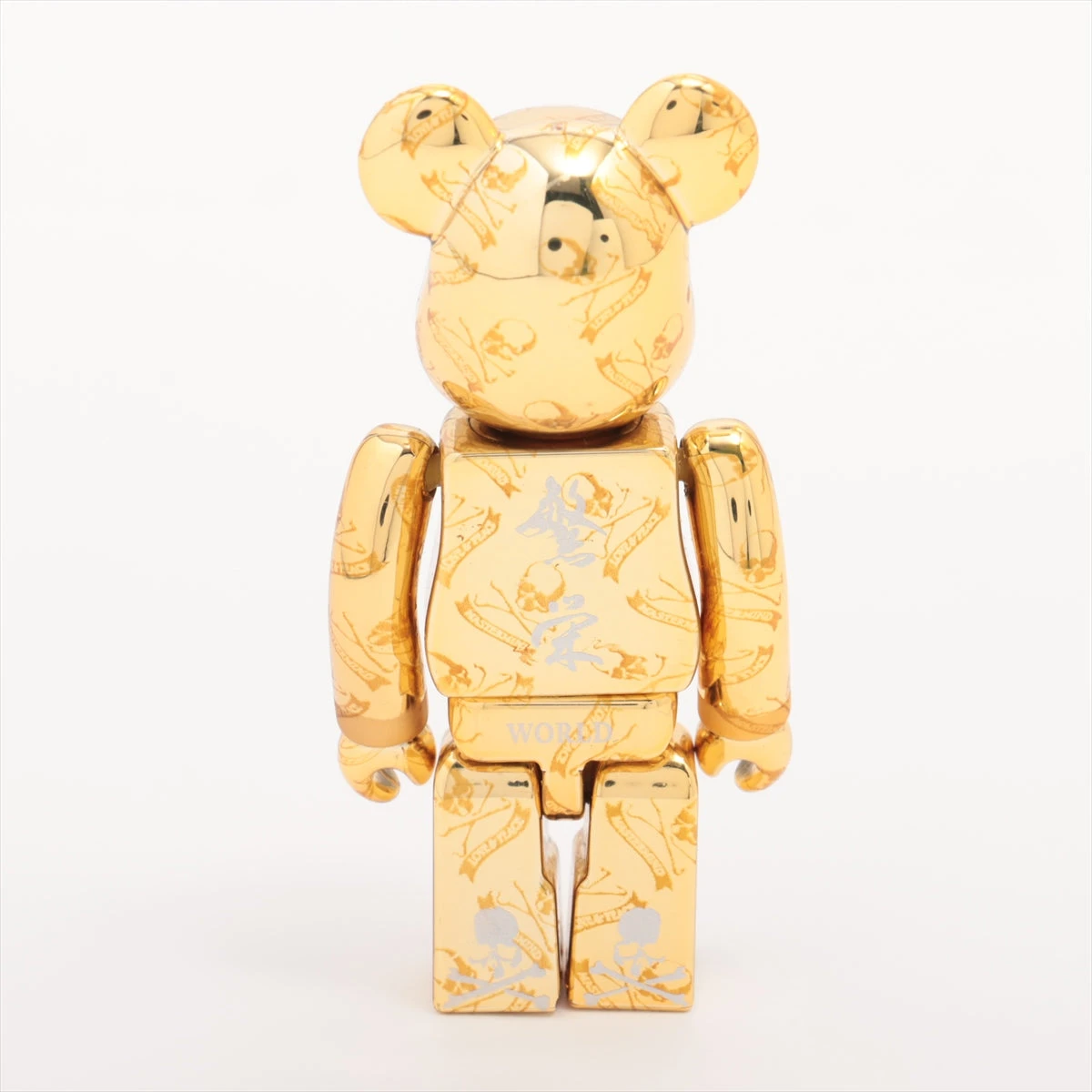 ベアブリック フィギュア プラスチック ゴールド MASTERMIND WORLD