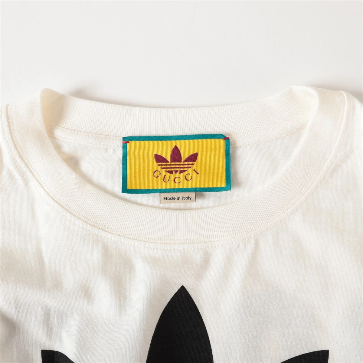 グッチ アディダス Tシャツ グッチ×アディダス 23SS コットン Tシャツ S メンズ ホワイト