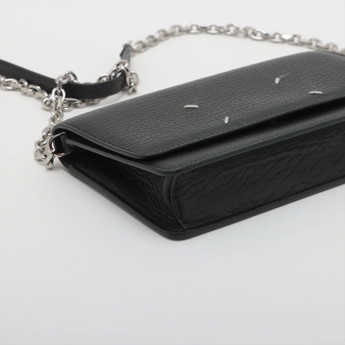 メゾンマルジェラ 4ステッチ レザー チェーンショルダーバッグ