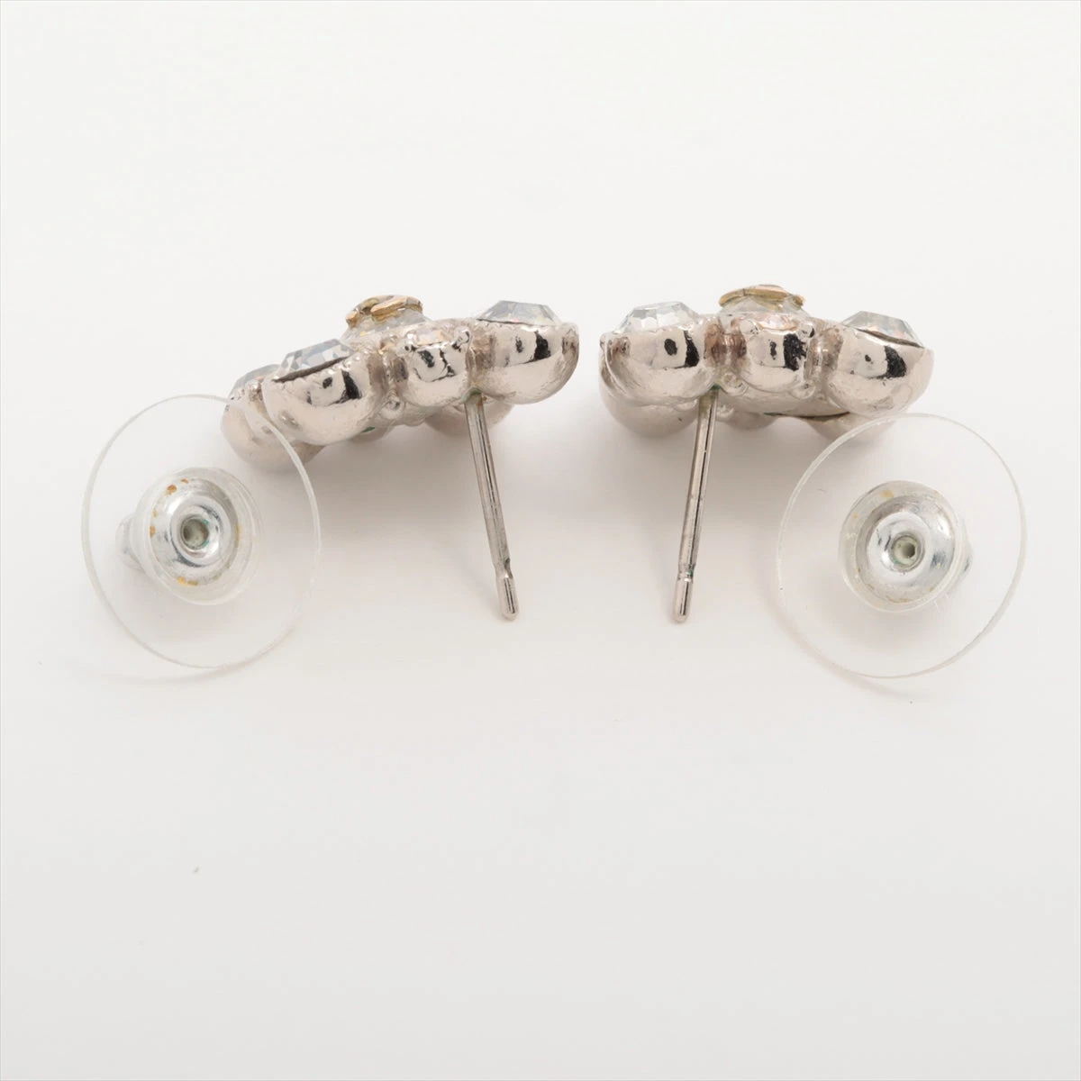 【レビューで送料無料】 シャネル メタル×ラインストーン ピアス(両耳用) 09C ココマーク アクセサリー