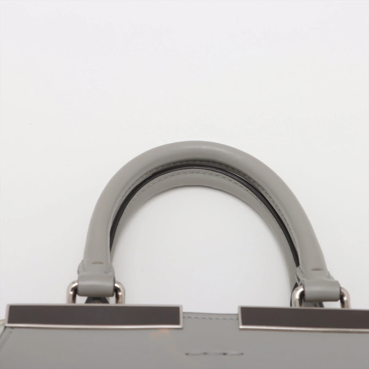 正規品】フェンディ トロワジュール ハンドバッグ 2way グレー レザー