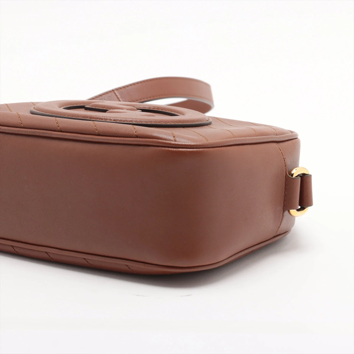 極美品✨グッチ ブロンディ 70's ショルダーバッグ レザー ブラウン GG グッチ ブロンディ〕スモール ショルダーバッグブラウン レザー