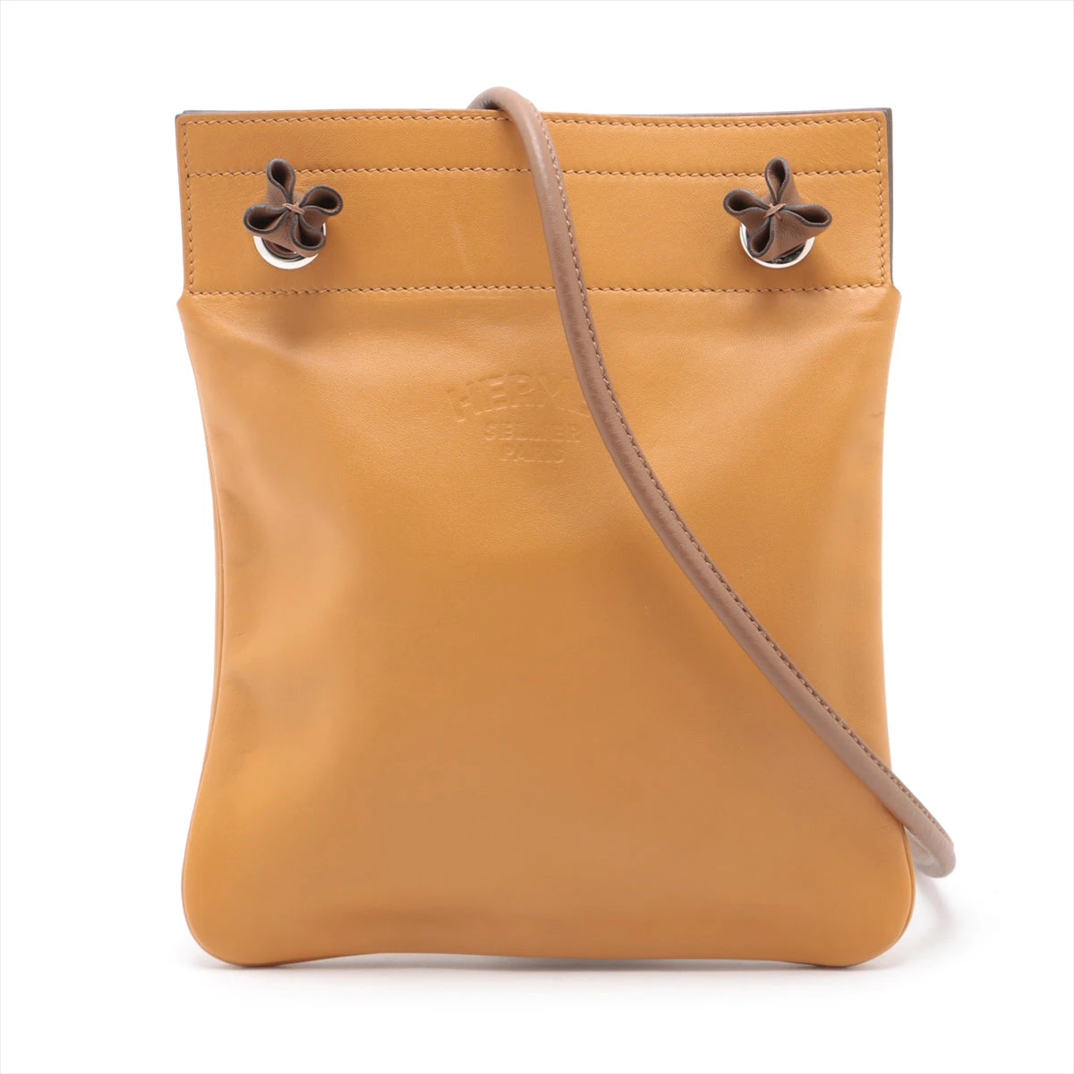 エルメス アリーヌ ミニ ヴェルソ ヴォースイフト マスタード シルバー