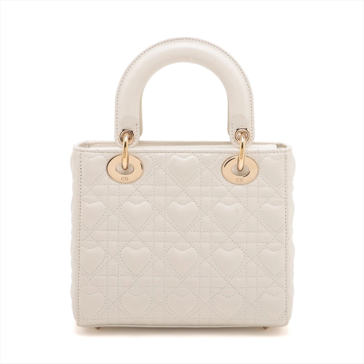 Dior ホワイト ハンドバッグ DIOR | Dior Jolie トップハンドルバッグ スモール カナージュ
