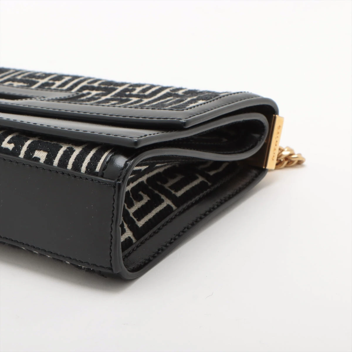 バルマン コットンロゴショルダーバッグ ブラック ブラック（黒）系 2021 SS(春夏) BALMAIN(バルマン) バッグ