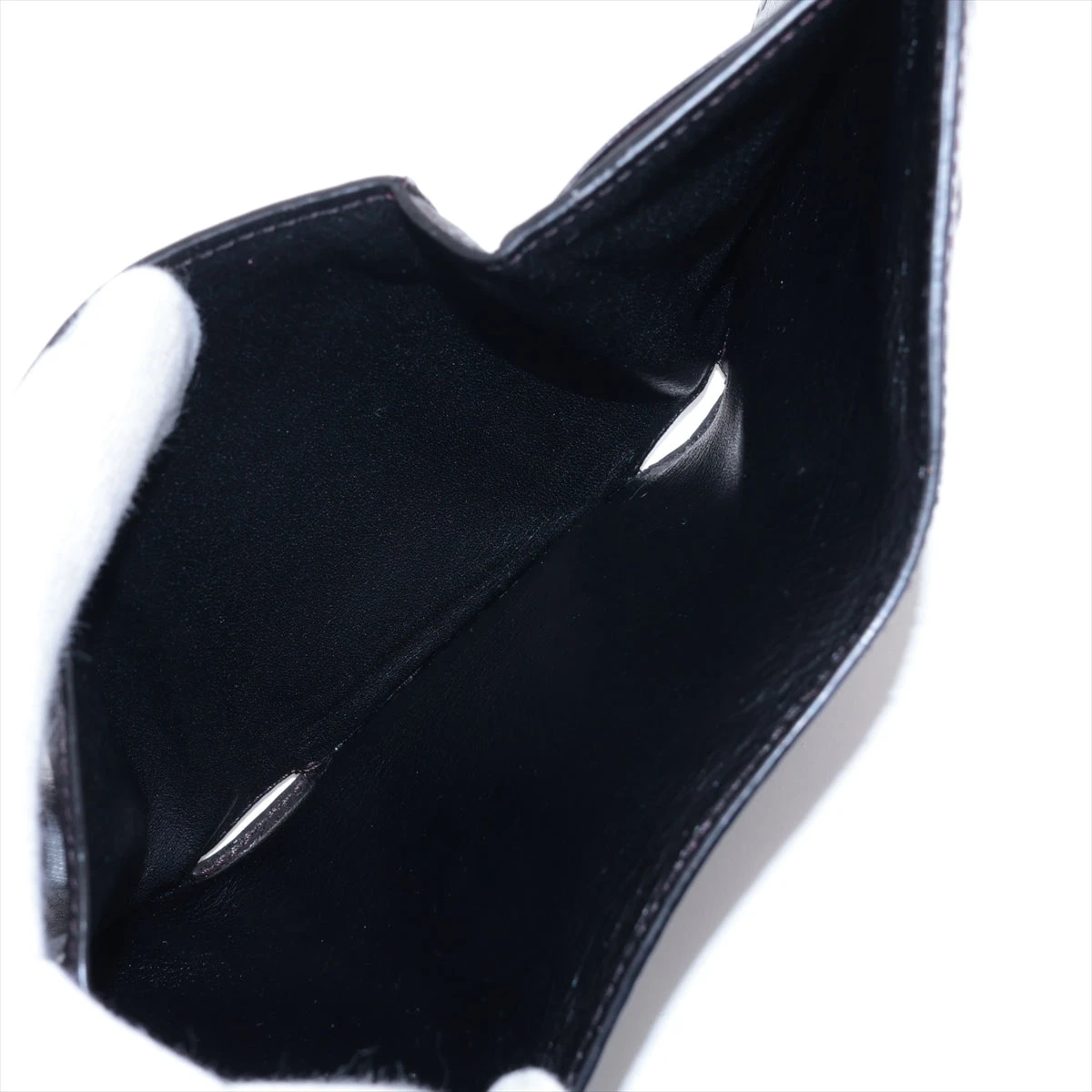 ロエベ　アナグラム　バーティカルウォレット　スモール　ブラック LOEWE 【新品同様】ロエベ アナグラム バーティカルウォレットスモール