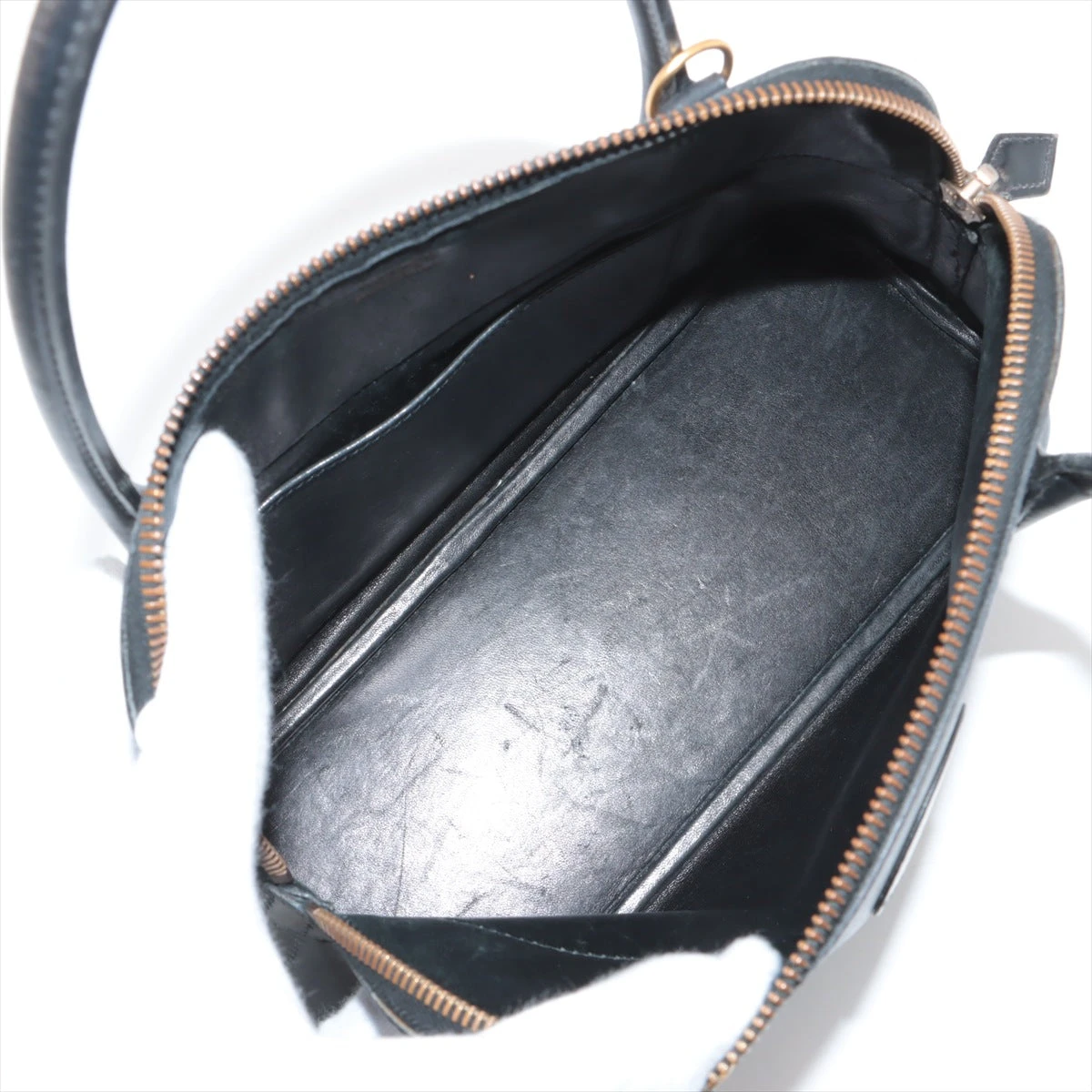 エルメス ボリード27 ボックスカーフ ブラック ゴールド金具 ○X