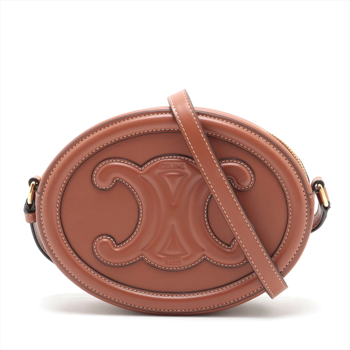 セリーヌ オーバルパース キュイル トリオンフ レザー