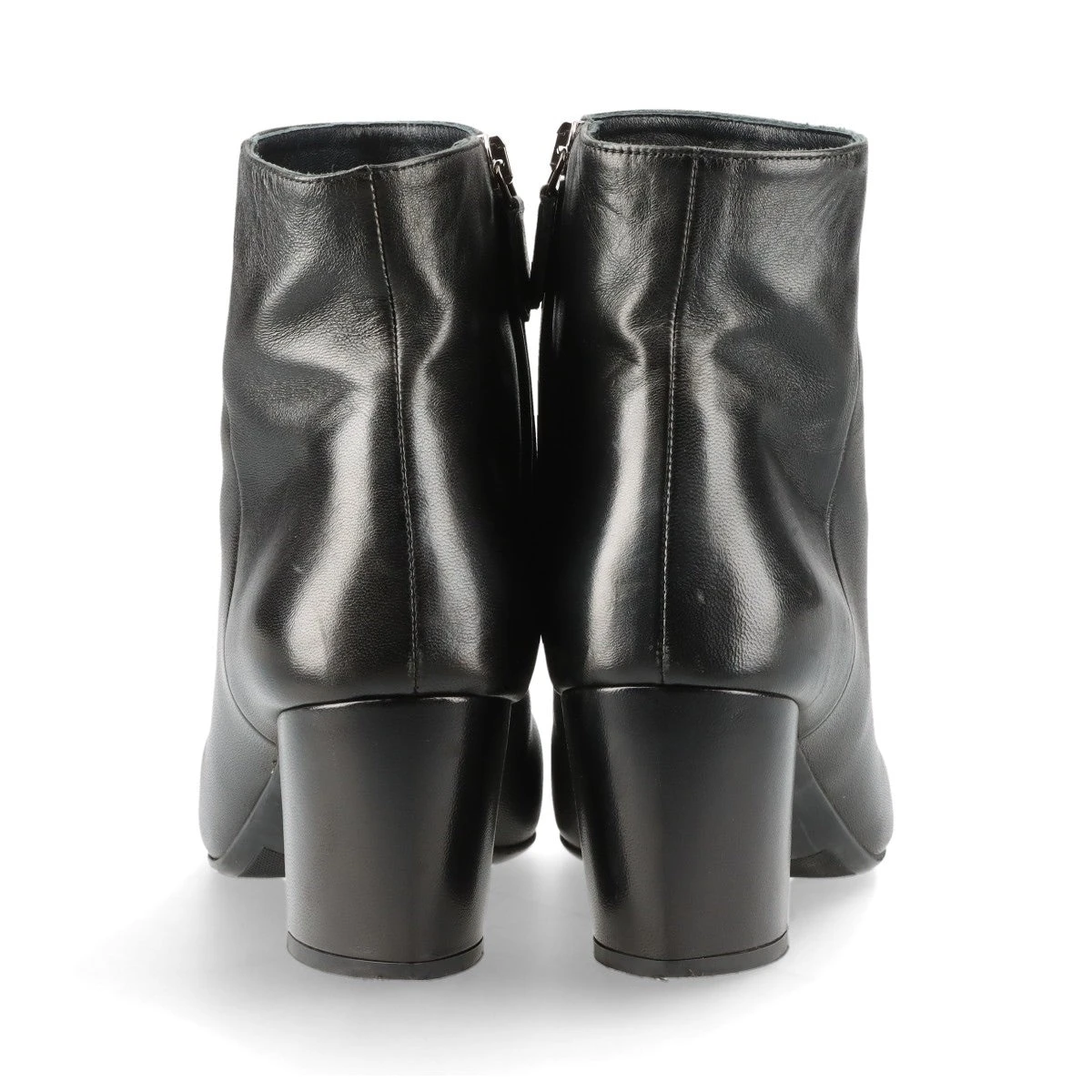 PRADA プラダ パテントレザー ショートブーツ 37 ブラック