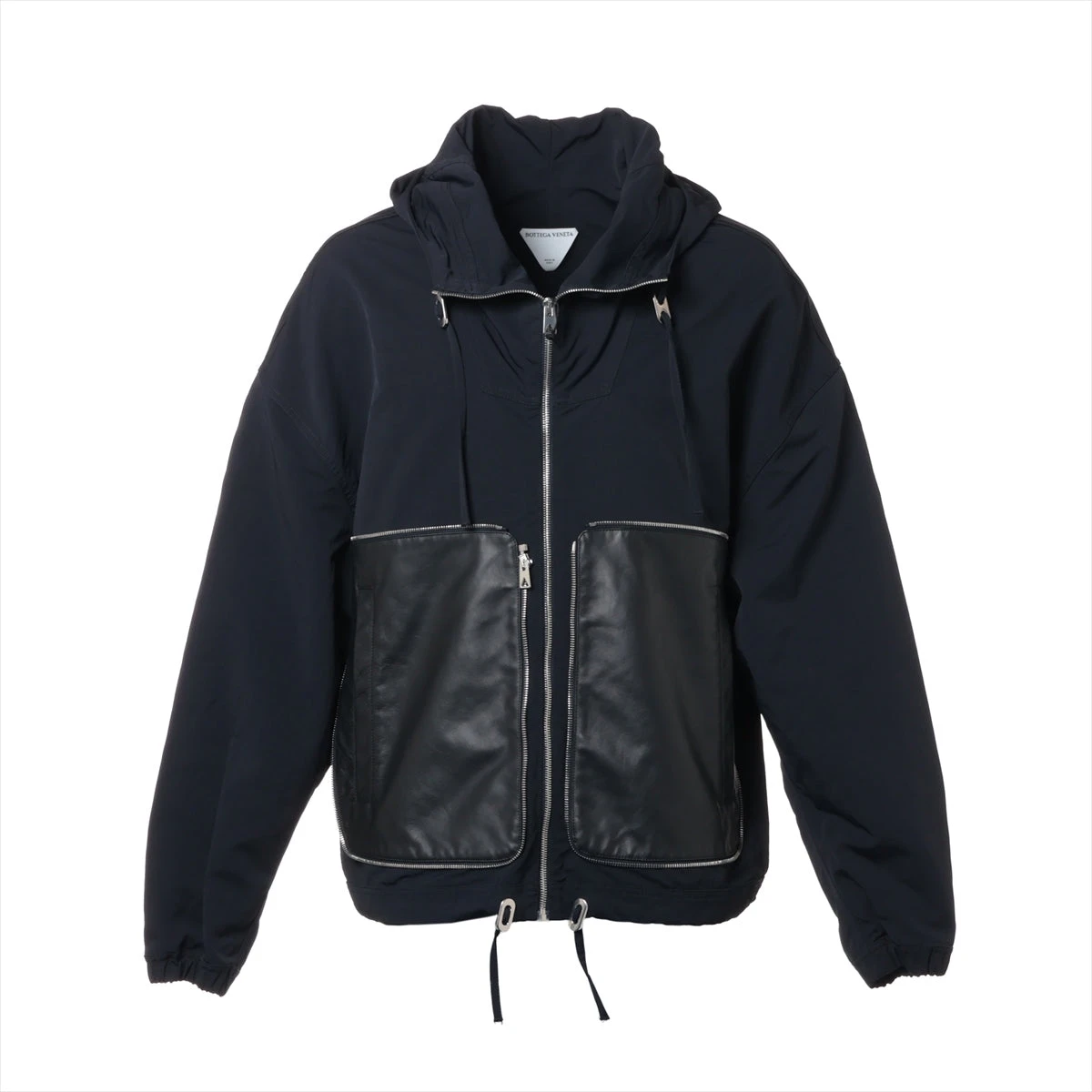 美品✨ボッテガヴェネタ ダブルレイヤーテックナイロン ジャケット BOTTEGA VENETA ボッテガヴェネタ 22AW Bonded Wool Zip Up