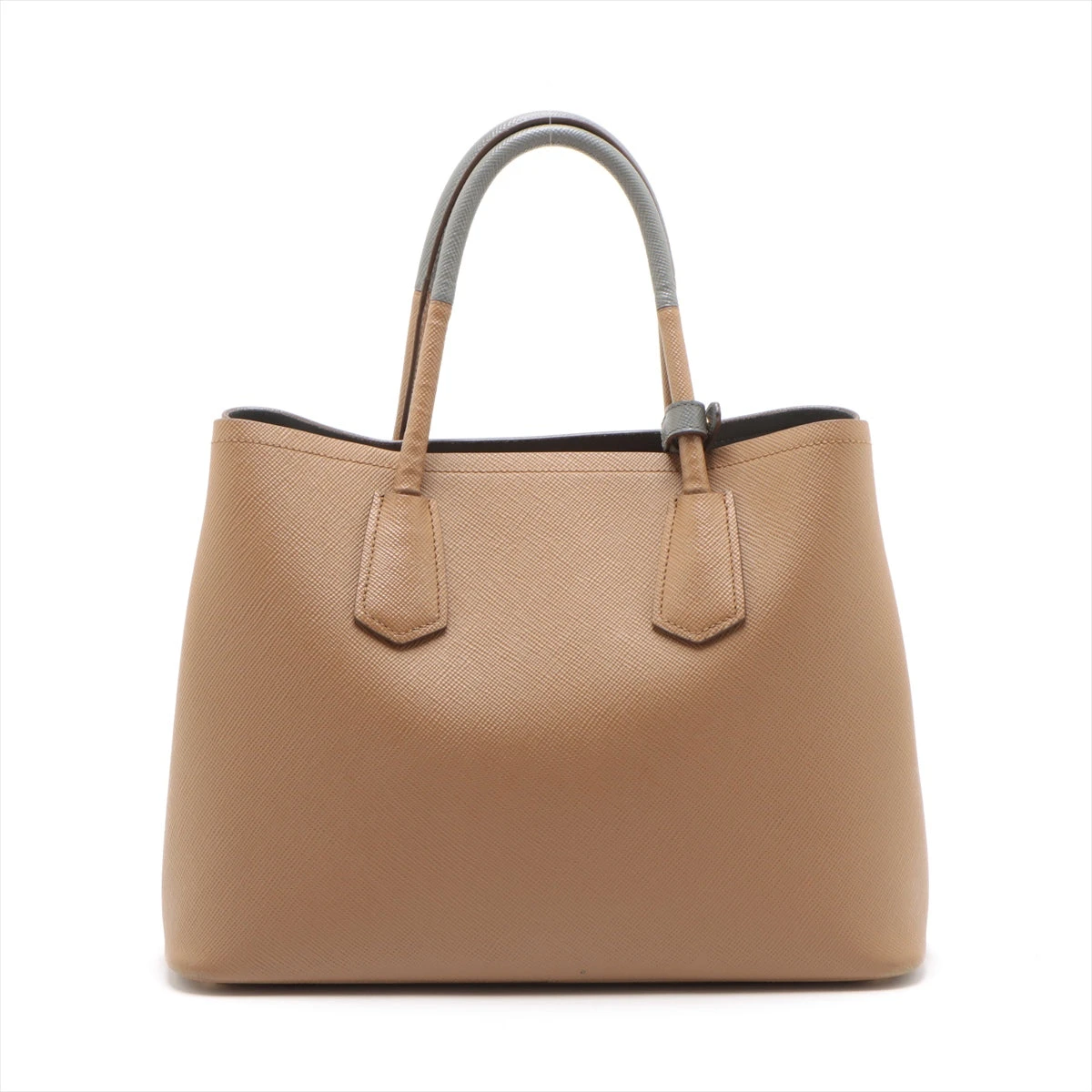 プラダ　サフィアーノ　ベージュ レザー ビジネスバッグ PRADA サフィアーノレザービジネスバッグ トートバッグベージュブラウン