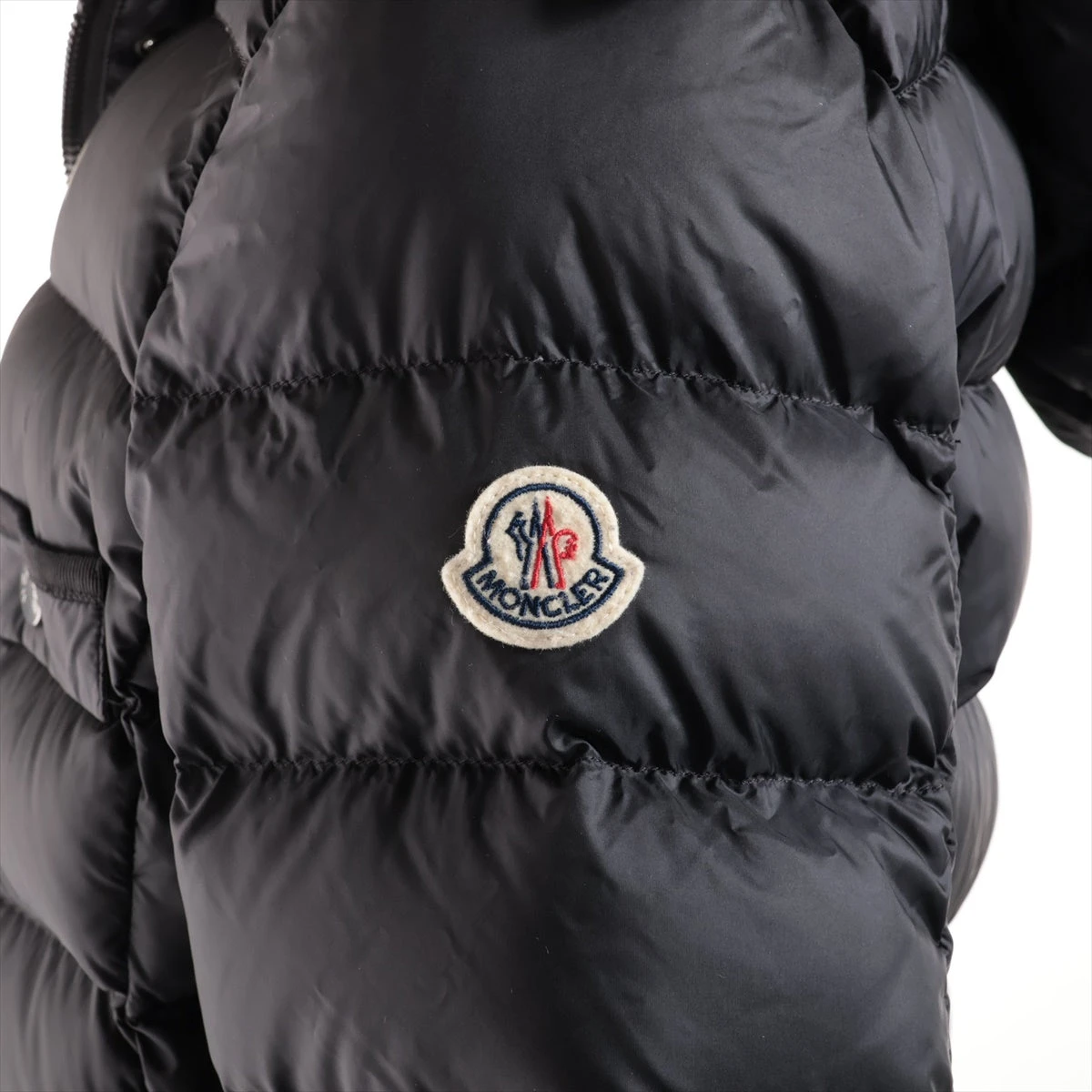 モンクレール 23年 ナイロン ダウンコート 2 レディース ブラック