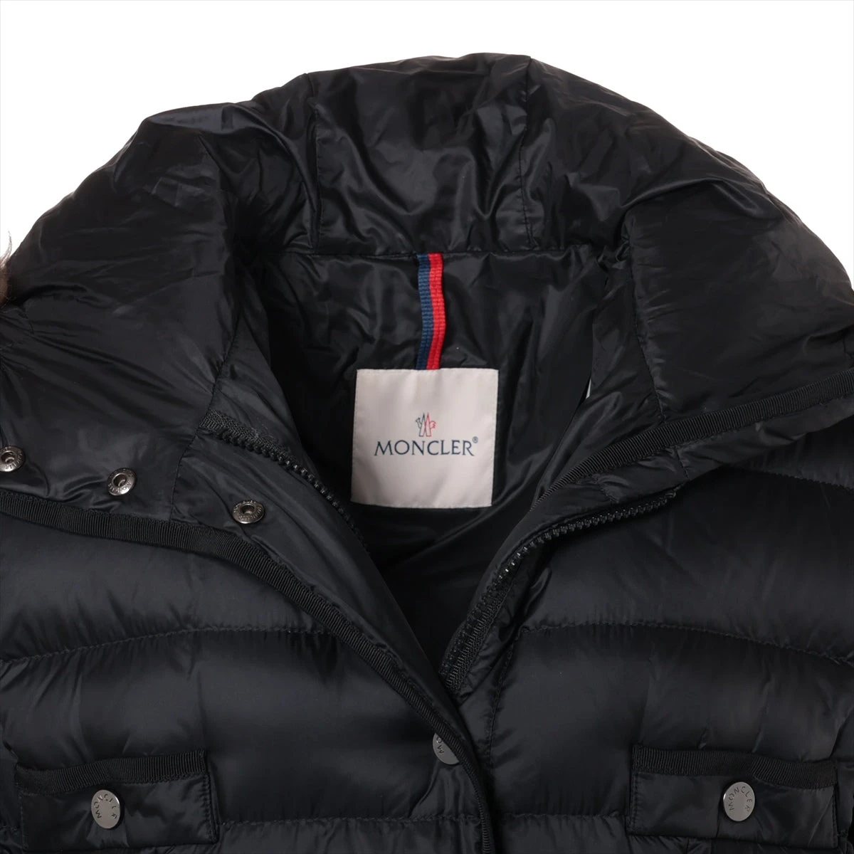 MONCLER / LIN ライトダウンコート 2 ブラック ナイロンコート MONCLER - MONCLER / LIN ライトダウンコート 2 ブラック