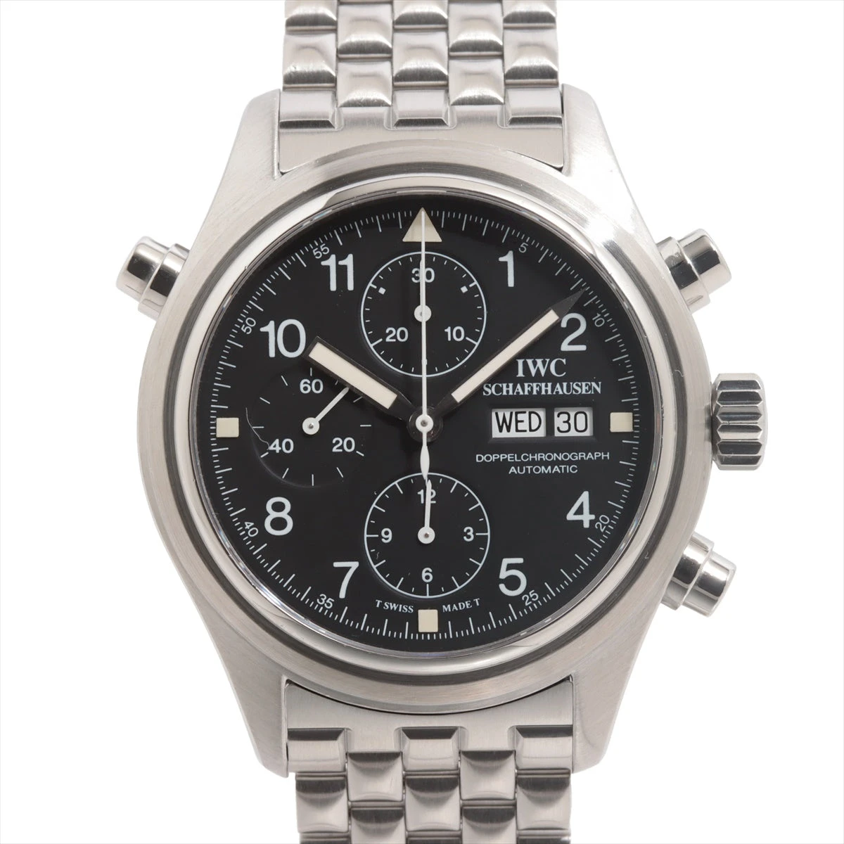 IWC ドッペルクロノグラフ IW371319 SS AT 黒文字盤 A3400256