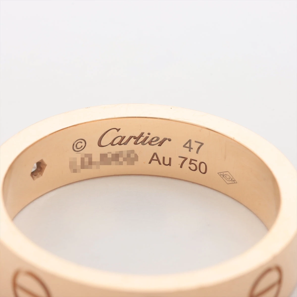 カルティエ Cartier ミニラブリング #47 750PG ダイヤ1P
