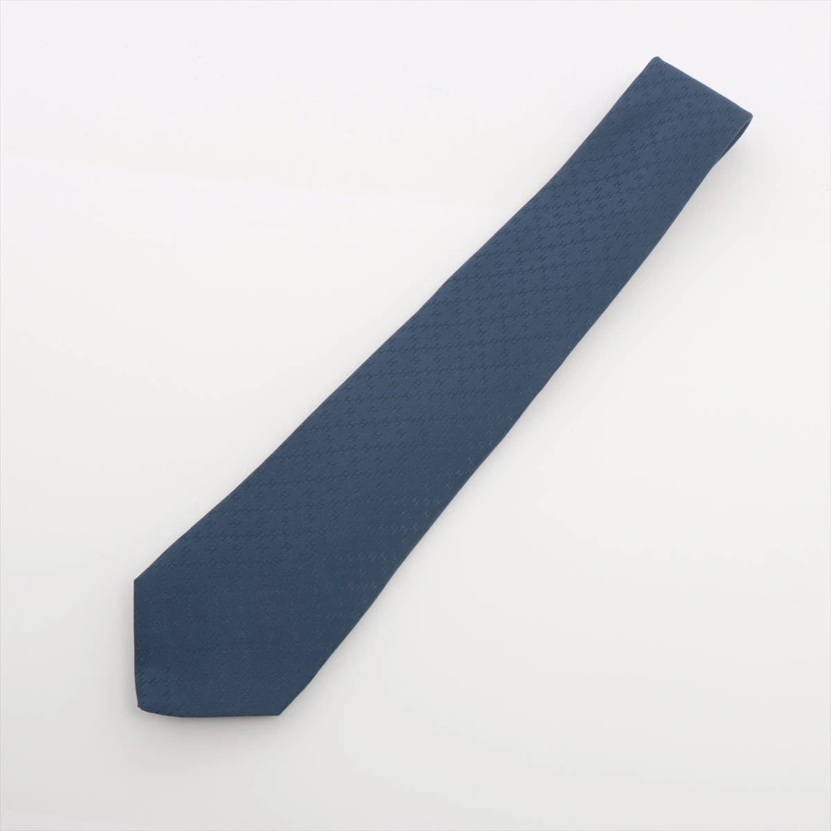 エルメス ネクタイ シルク ネイビー A3423301｜中古ブランド品 