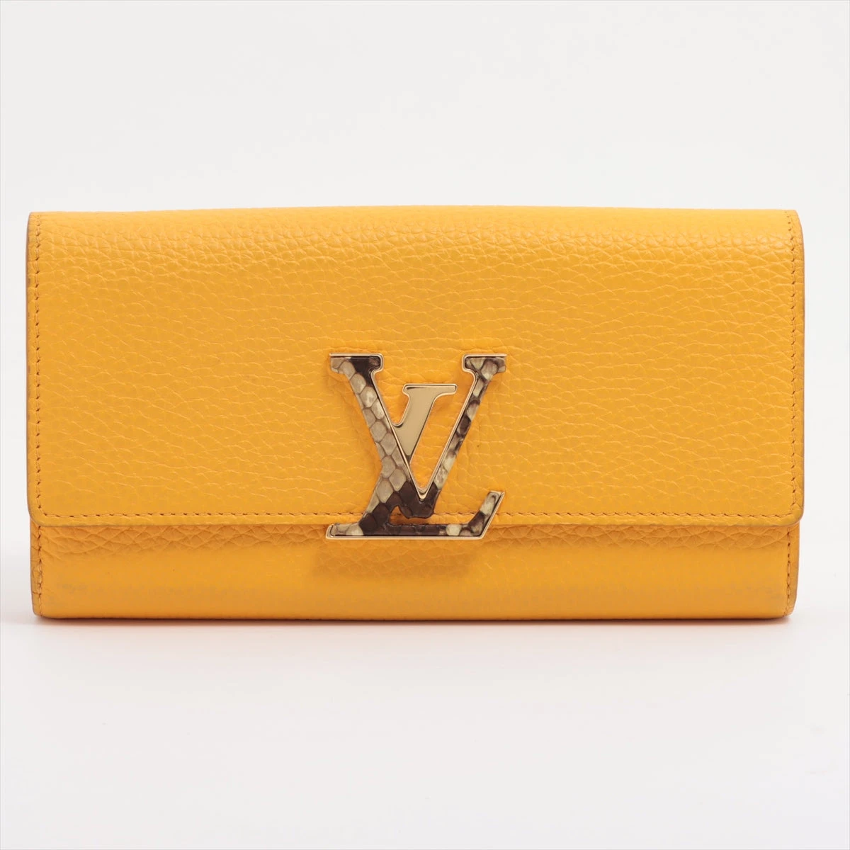 最高峰品◆ルイヴィトン ポルトフォイユ カプシーヌ パイソン トリヨン イエロー 最高峰品◇ルイヴィトン ポルトフォイユ カプシーヌ パイソン トリヨン