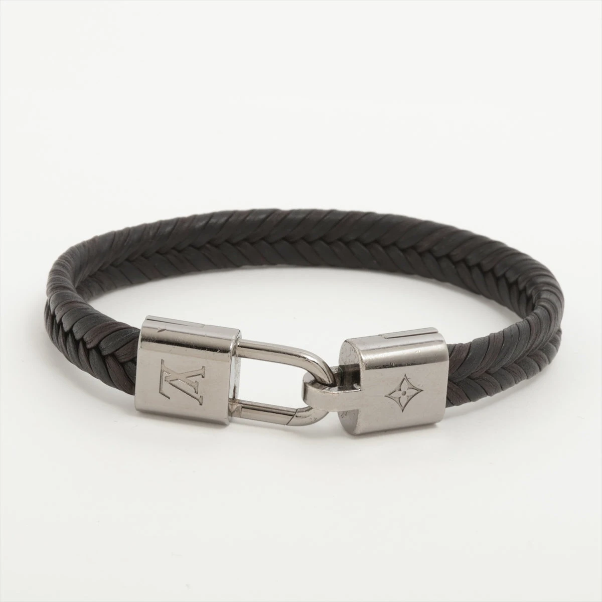 【まみりんこ】ルイヴィトン LV ツイスト ブレスレット レザー 男女兼用 まみりんこ】ルイヴィトン LV ツイスト ブレスレット レザー