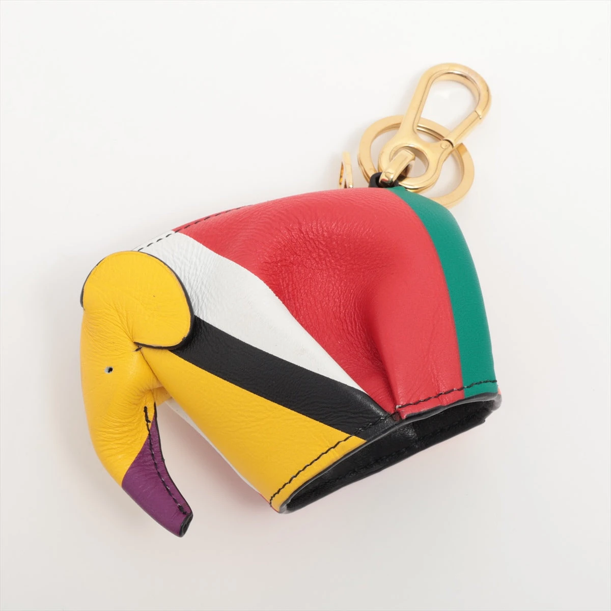 新品　未使用　ロエベ エレファントチャーム LOEWE エレファント チャーム ピンク レザー【431