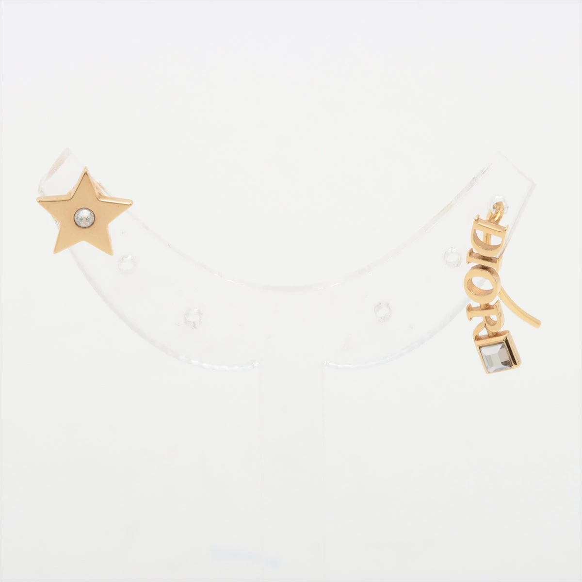 Dior ロゴピアス 両耳 ディオール Diorロゴ ピアス(両耳用) GP×ラインストーン