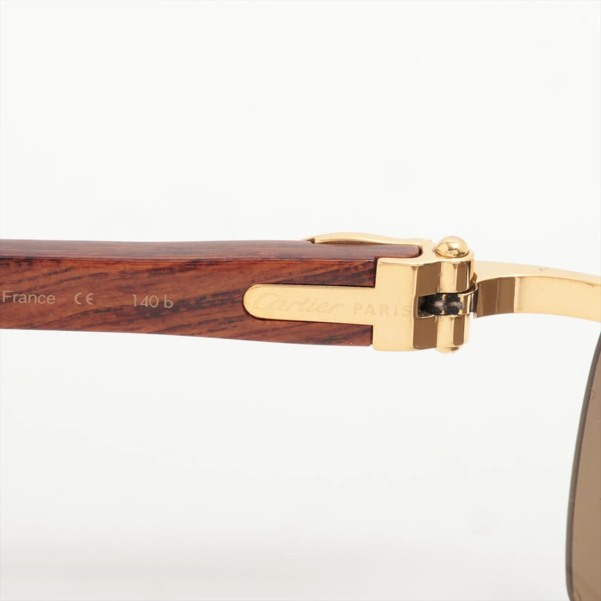 カルティエ サングラス GP×ウッド ブラウン×ゴールド BW022824