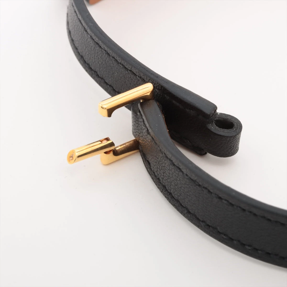 超美品！エルメス オーケリー ブレスレット ブラック×ゴールド
