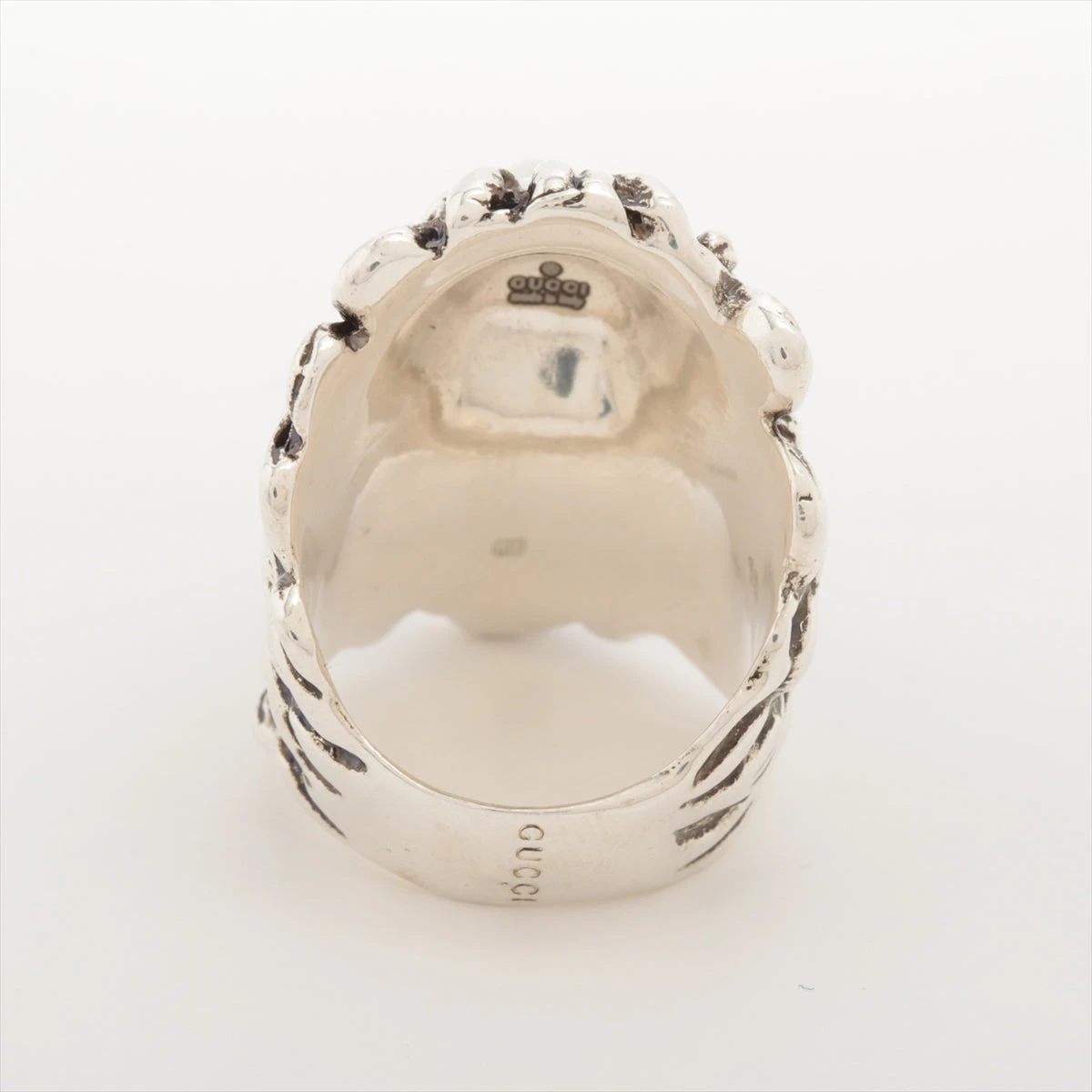 GUCCI 美品 グッチ ライオンヘッド リング 指輪 402763 シルバー