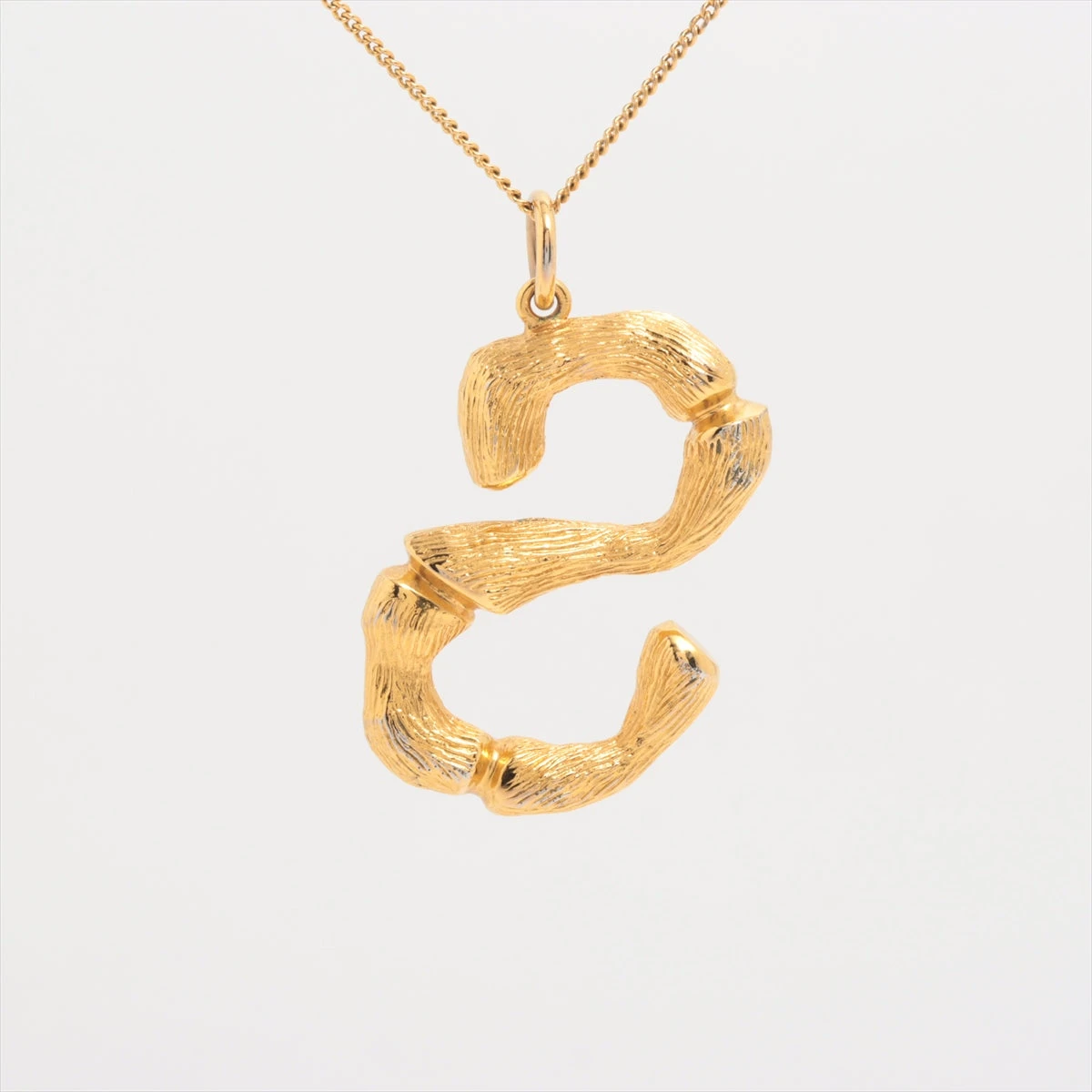 セリーヌ イニシャル ネックレス GP ゴールド A3428767｜中古ブランド