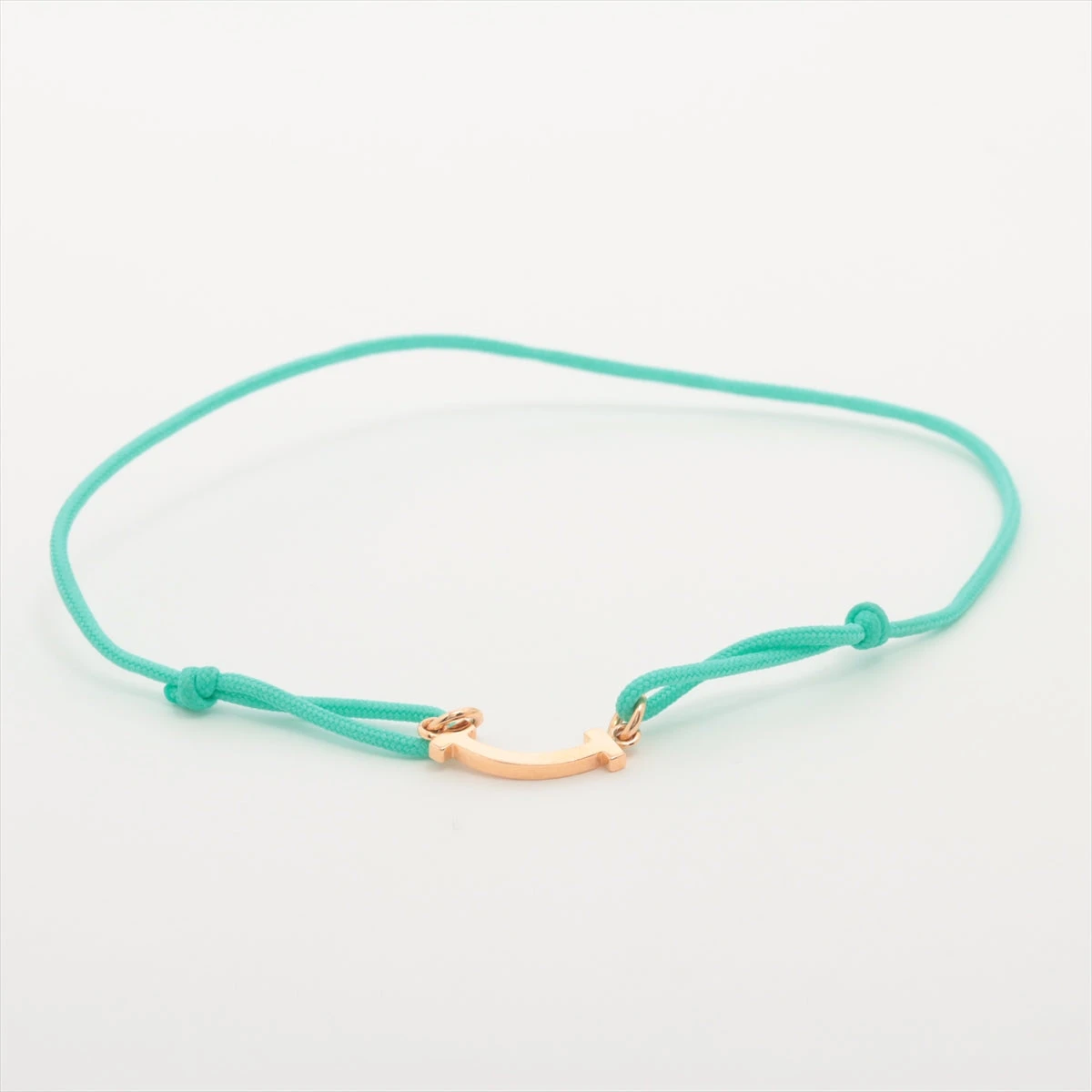 ティファニー Tスマイルコード ブレスレット 750 現行品 ティファニー Tスマイル ミニ コードブレスレット 750(PG) 総0.9g