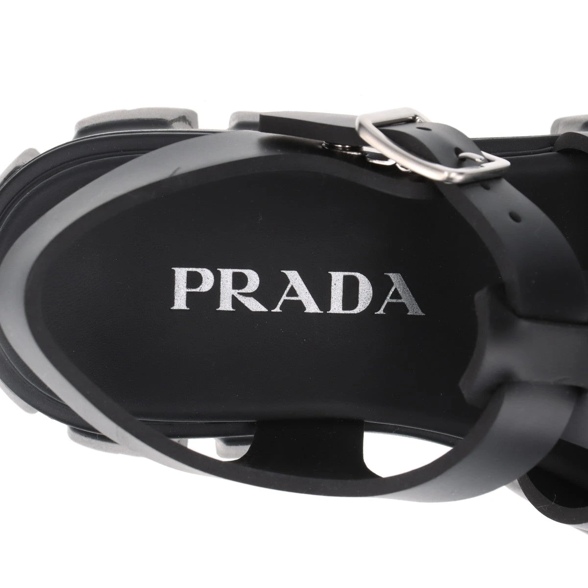 プラダ モノリス サンダル 三角ロゴ 厚底 38 PRADA プラダ サンダル モノリス 2X3089 2DL8 メンズ