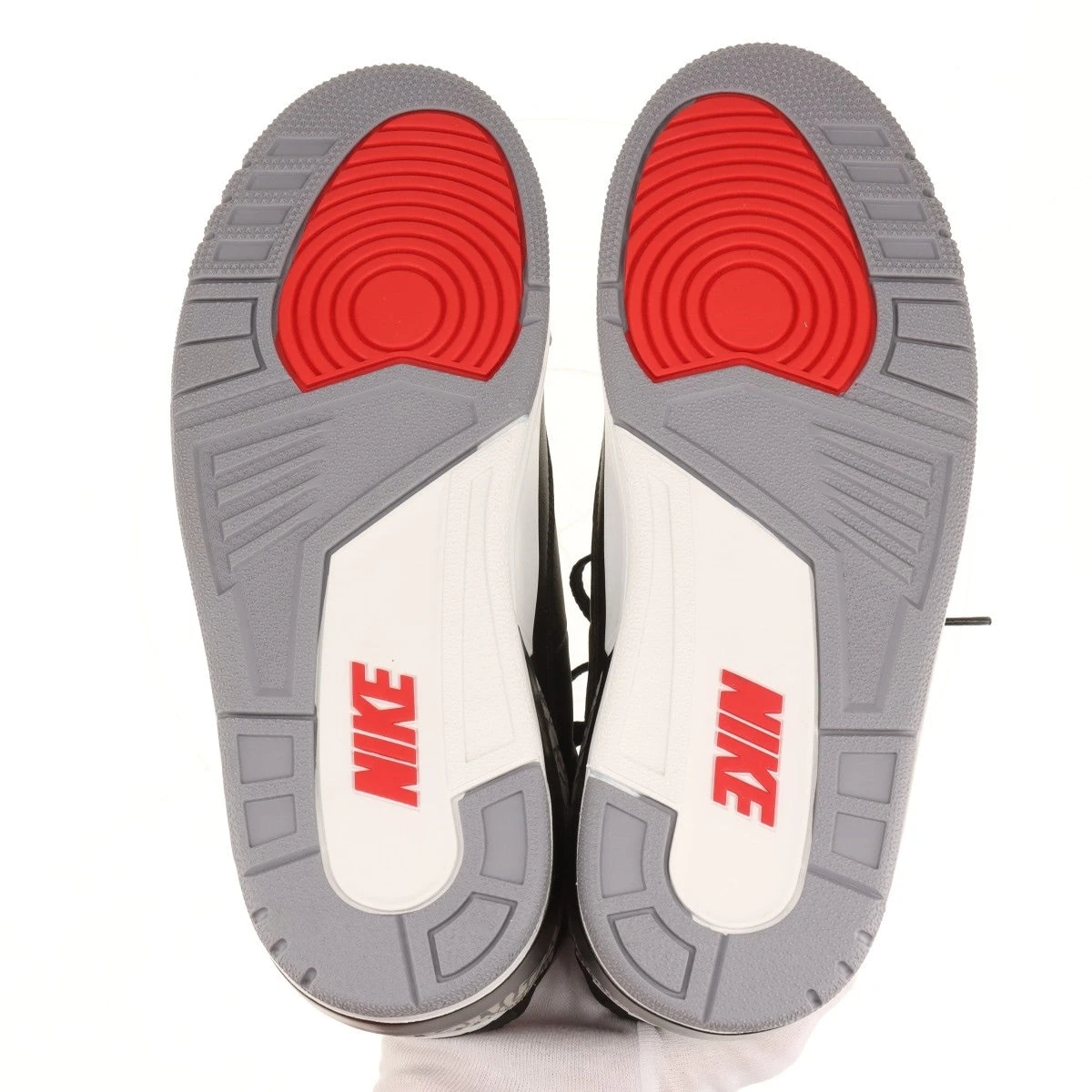 ナイキ AIR JORDAN 3 RETRO 24AW レザー スニーカー 25.5cm ユニ 