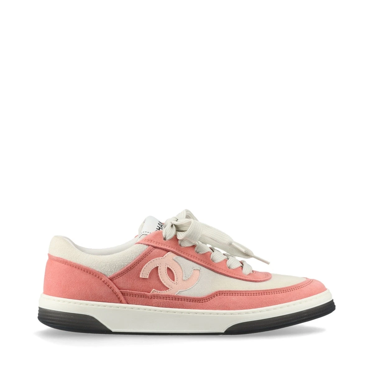 シャネル ココマーク スエード スニーカー 37 レディース ピンク