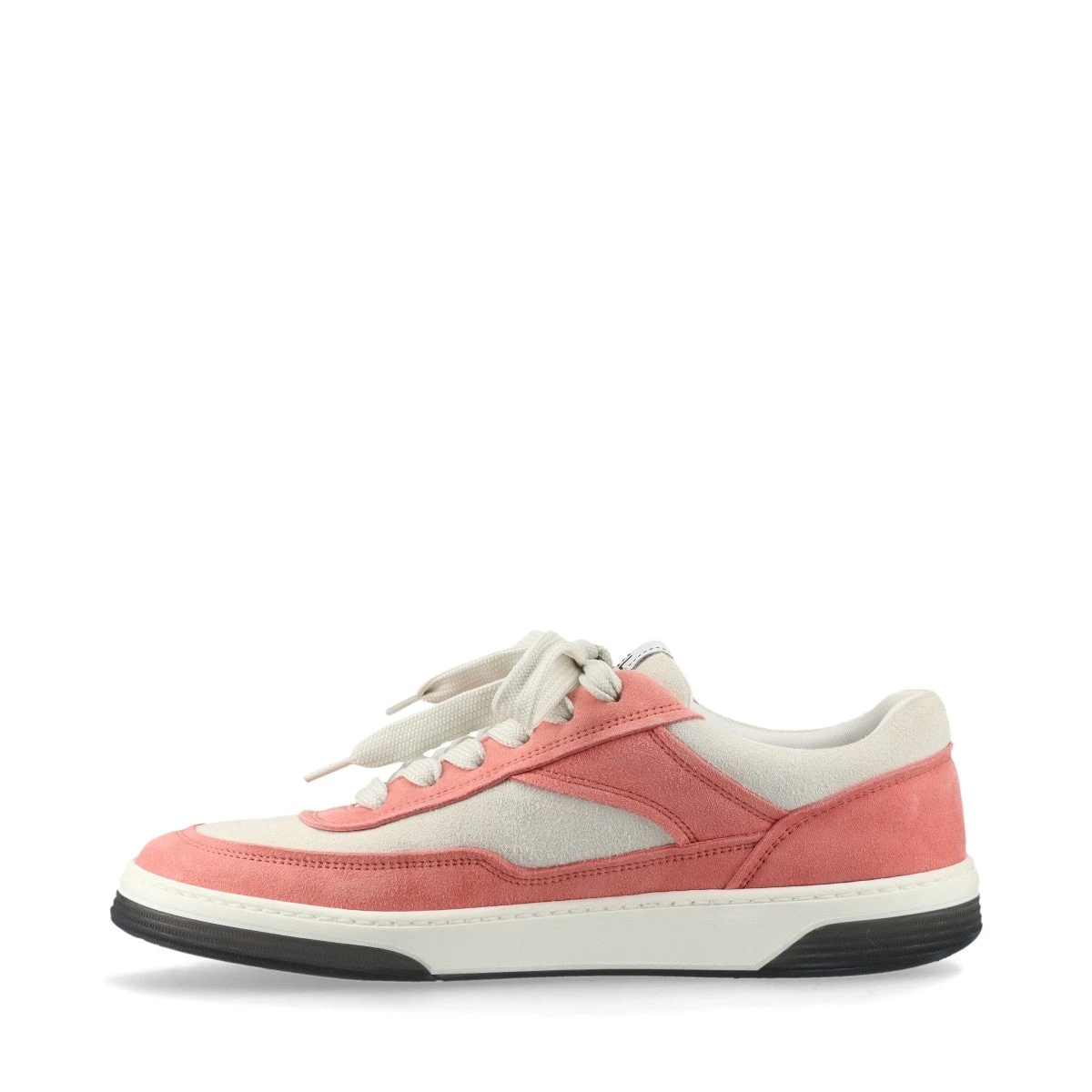 美品CHANEL シャネルツイードココマークスエードスニーカーピンク