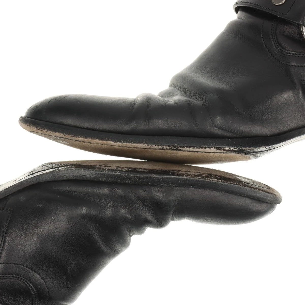 サンローランパリ ワイアットハーネス レザー ブーツ 41 メンズ