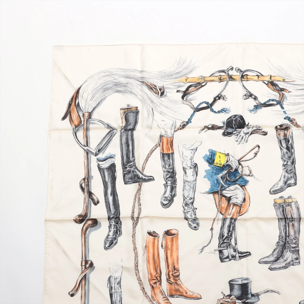 エルメス カレ90 A propos de Bottes ブーツについて スカーフ