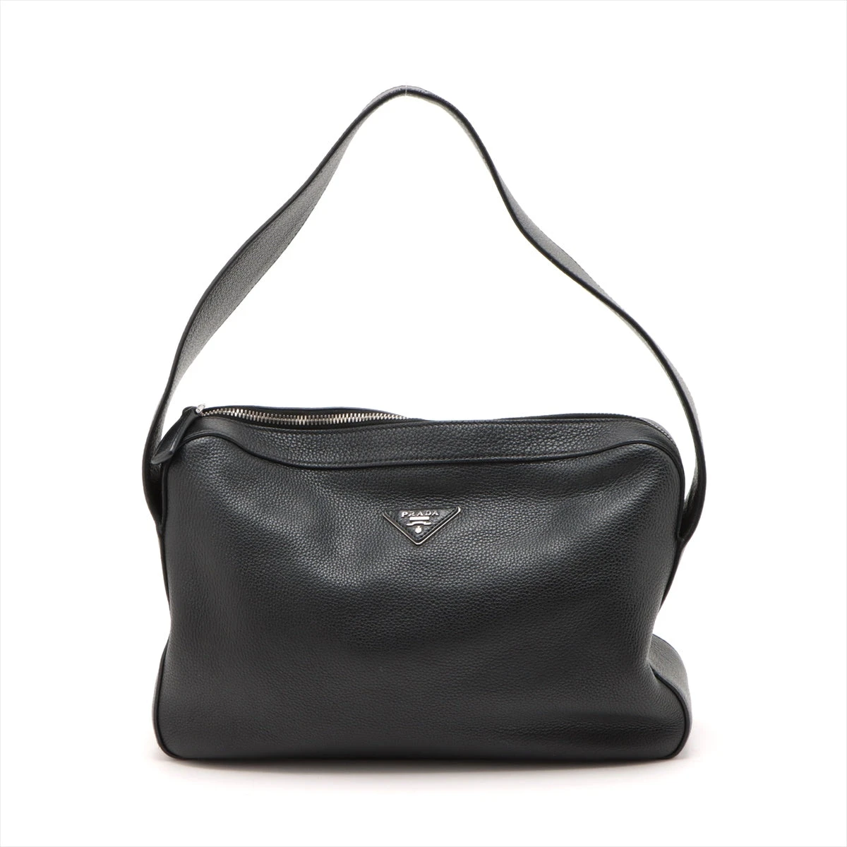 超美品✨️PRADA ブラック レザー ショルダーバッグ鑑定済 PRADA ブラックレザー ショルダーバッグ 鑑定済PRADA ブラック