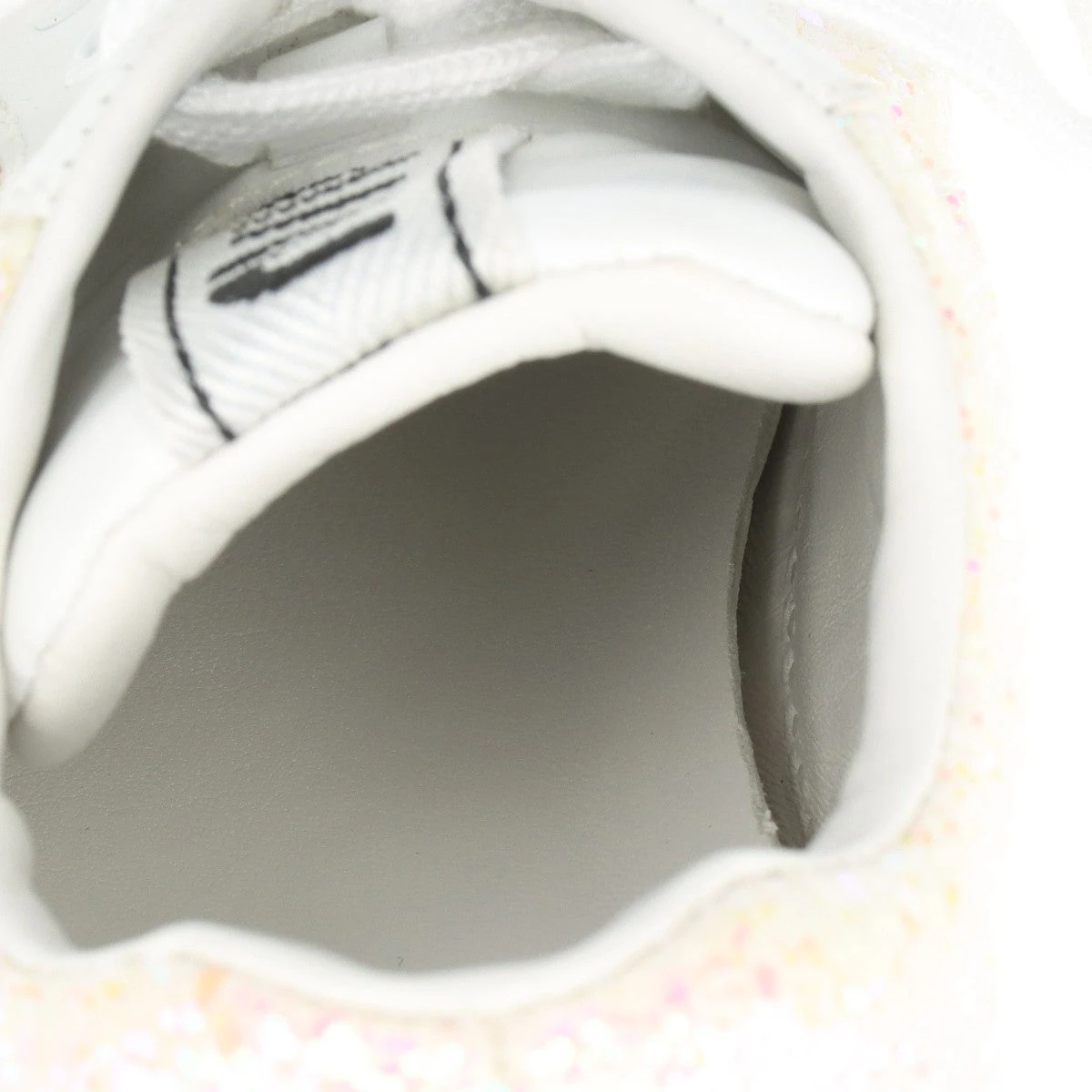 ミュウミュウ レザー×グリッター スニーカー 37 レディース ホワイト